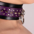 Collar/choker de cuero erótico artesanal