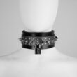 Collar/choker de cuero erótico artesanal