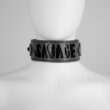 Collar/choker de cuero erótico artesanal
